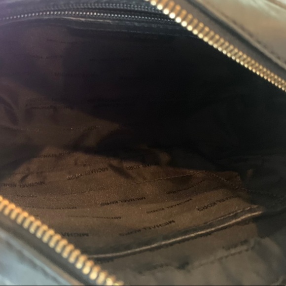 Michael Kors black small purse with gold link strap. Used. - Picture 4 of 7